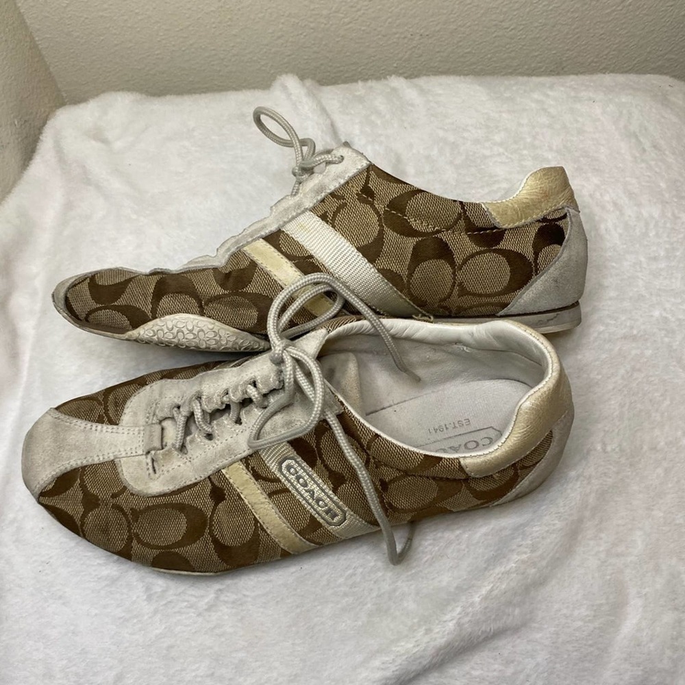 Coach sneaker shoes size 8 - Picture 6 of 8